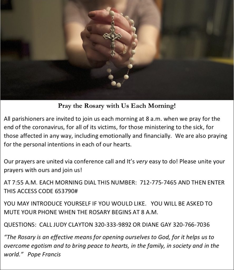 Rosary Announcement
